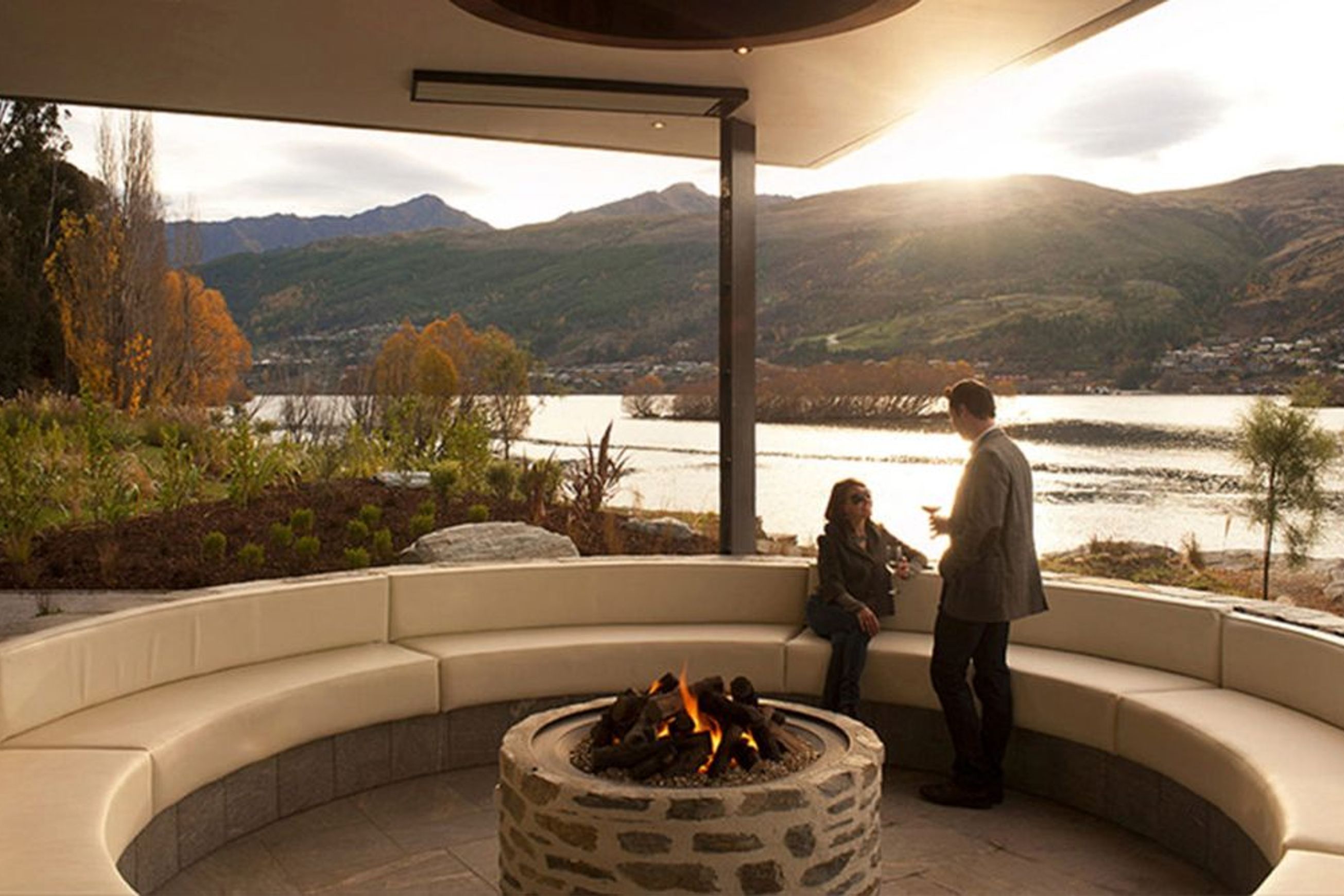 Rhode Island Outdoor Pit Fireplaces | Large Round