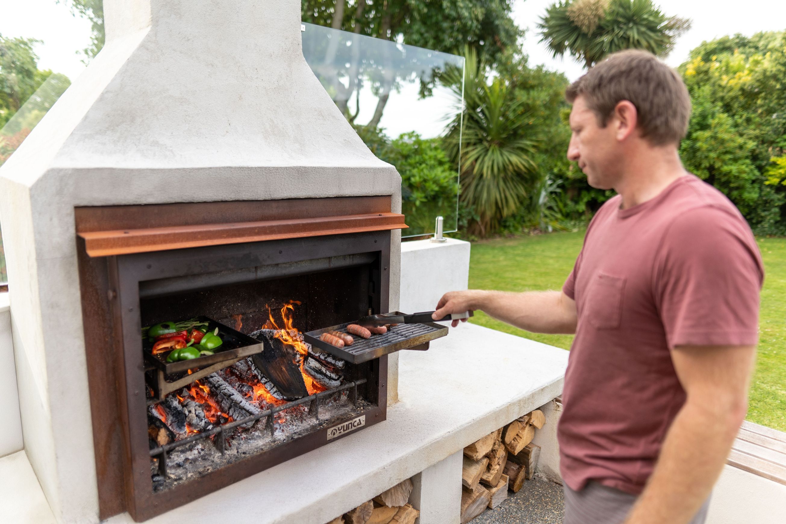Zara Freestanding Outdoor Fire and BBQ