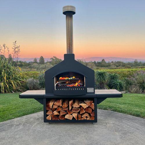 Moveable Outdoor Fireplace and Kitchen