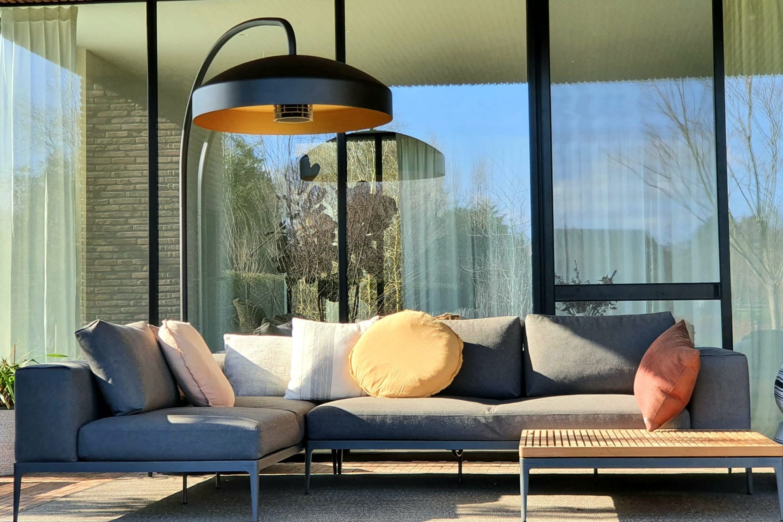 Disc Freestanding Infrared Outdoor Heater & Light