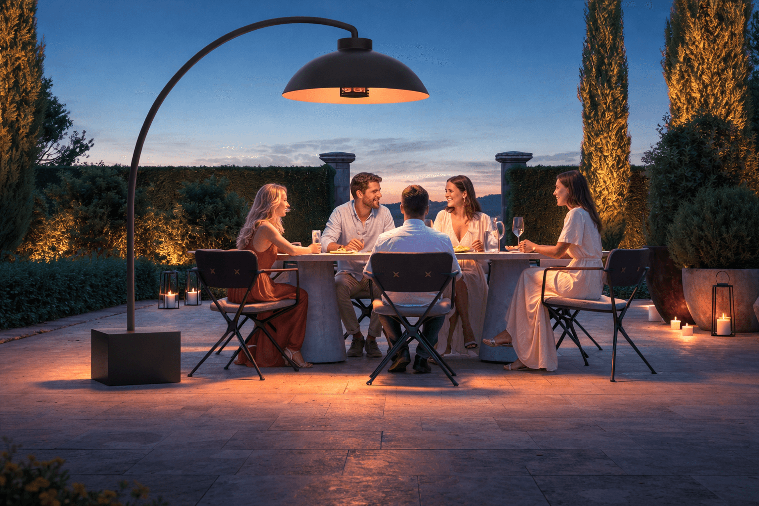 Dome Infrared Outdoor Heater & Light