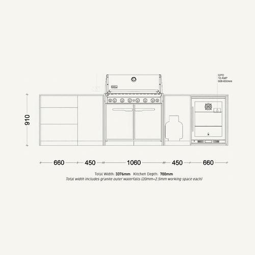 Weber Hunter Outdoor Kitchen | SELECT Range