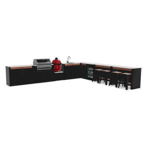 Premium L3 Layout | Outdoor Modular Kitchen