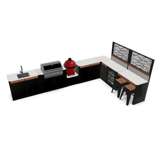 Premium L4 Layout | Modular Outdoor Kitchen