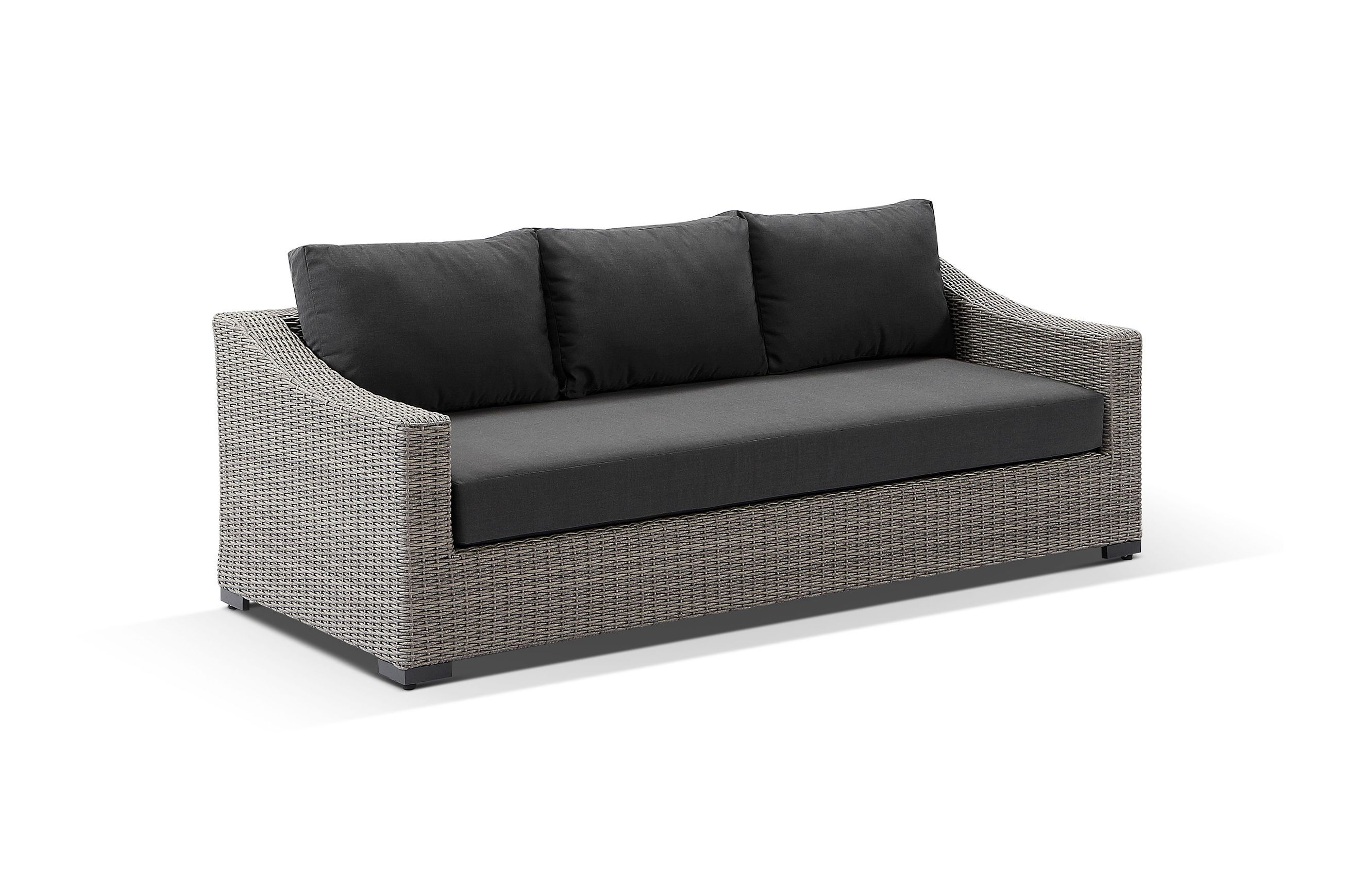 Hahei 3-Seater Lounge Set - Canvas Coal