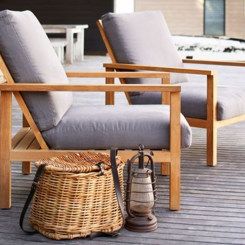 Burleigh Outdoor Linen Easy Armchair