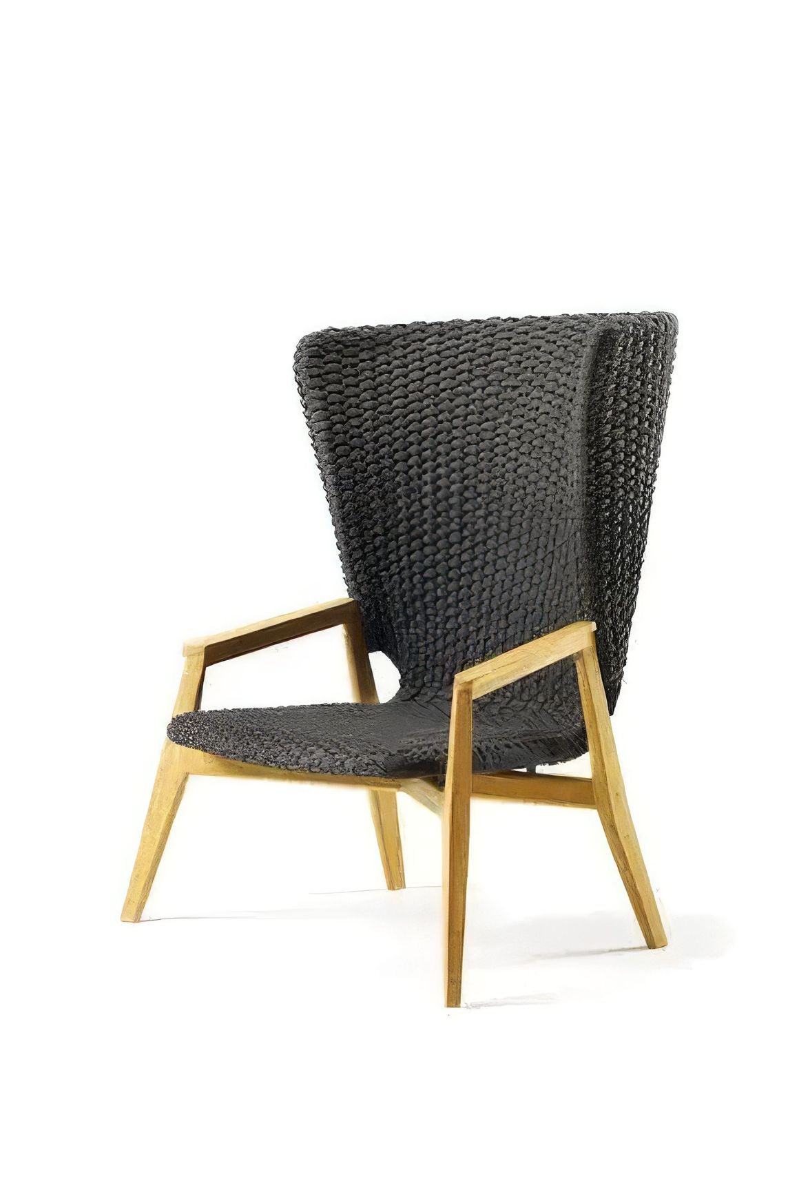 ETHIMO KNIT High-Back Lounge Armchair