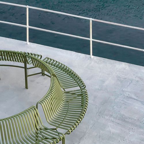 Palissade Park Dining Bench Out by HAY
