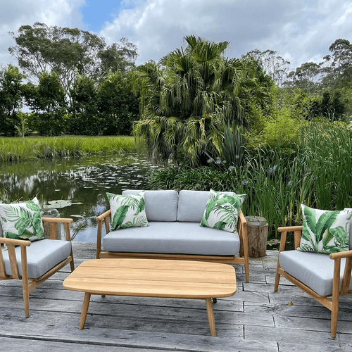 Float 4pc Teak Outdoor Lounge Setting
