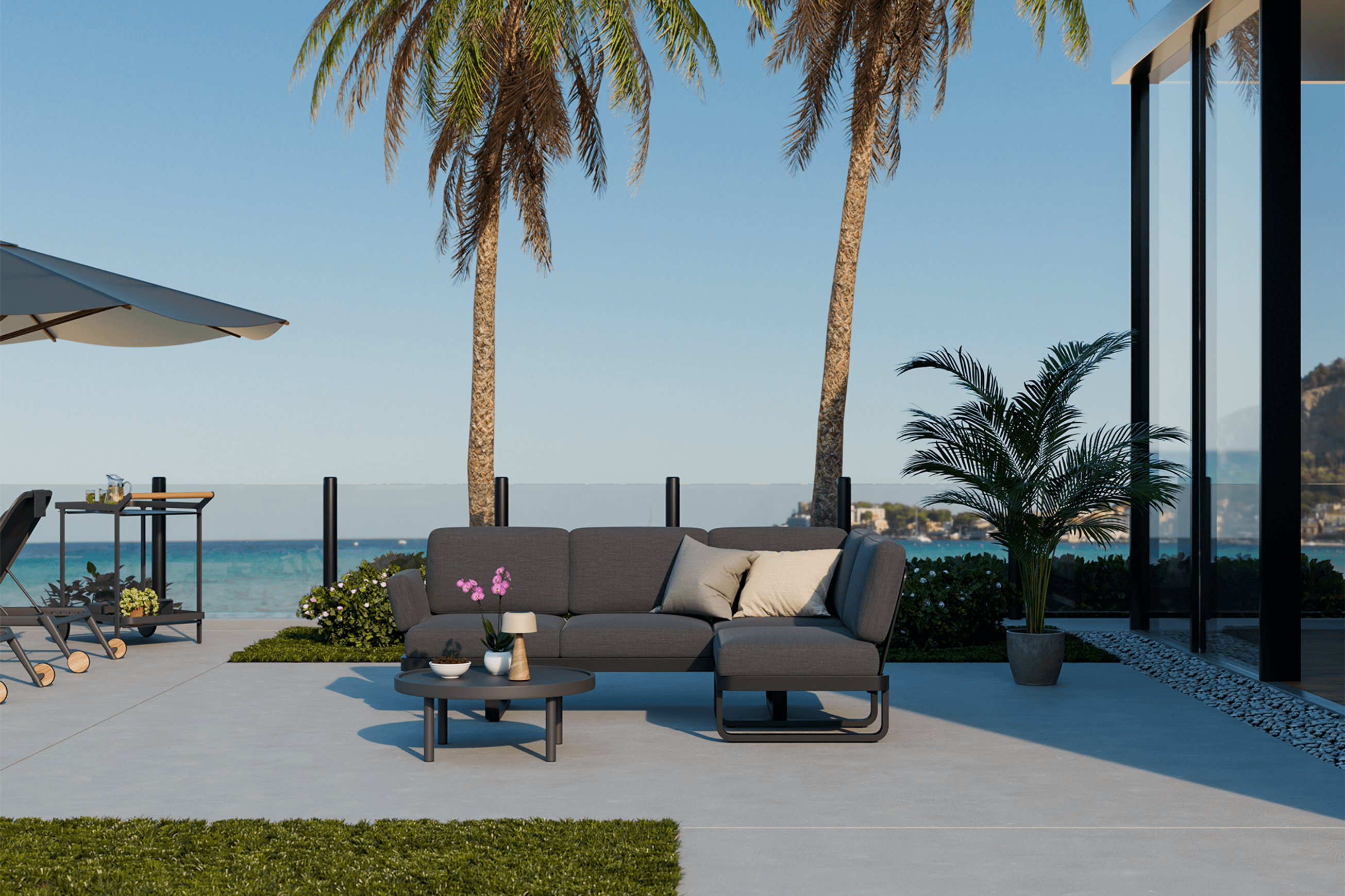 Delmar Config C - Outdoor Lounge