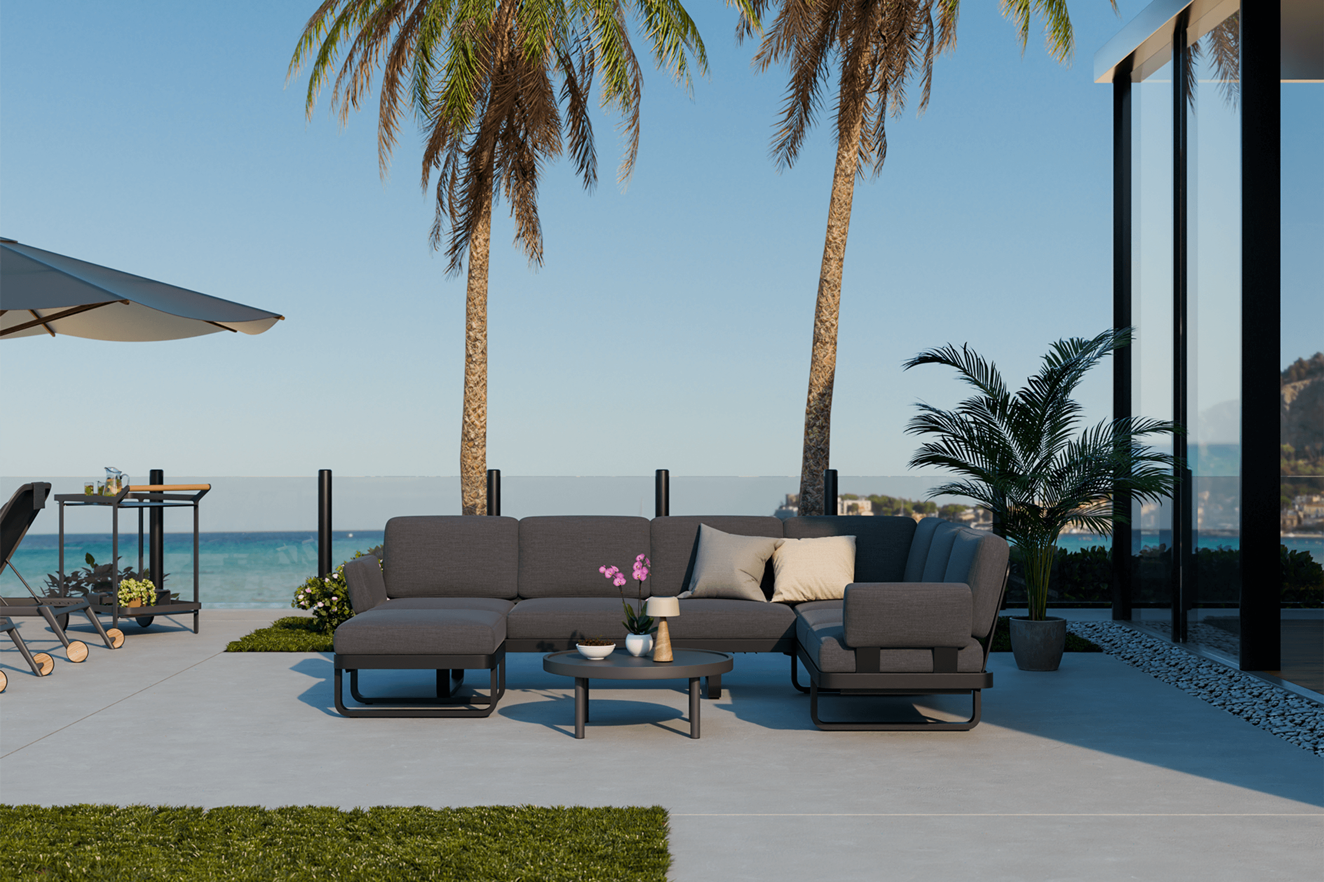 Delmar Config F - Outdoor Lounge