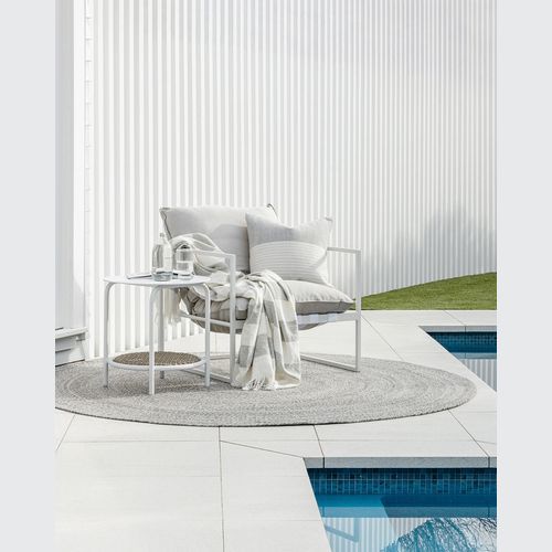 Baya Mornington Outdoor Rug - Dark Pebble | Recycled PET Fibre