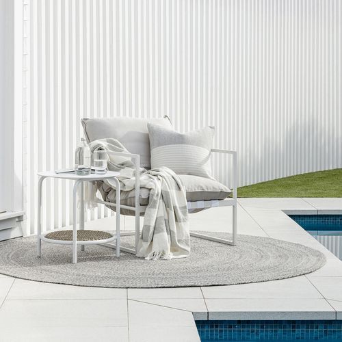 Baya Mornington Outdoor Rug - Dark Pebble | Recycled PET Fibre