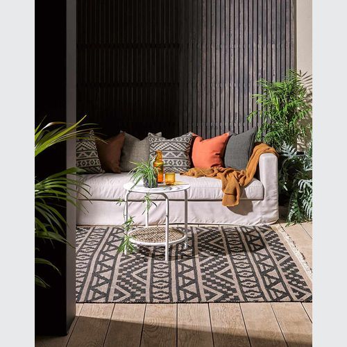 Baya Sifiso Outdoor Rug - Black/Taupe