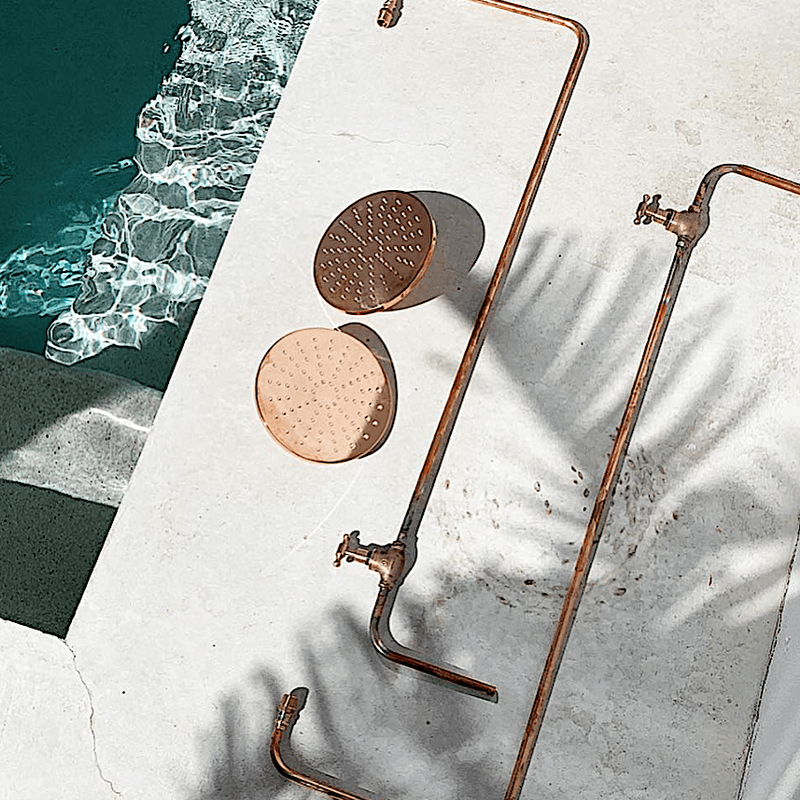 Bondi Wall Mount Outdoor Shower | Cold | Copper