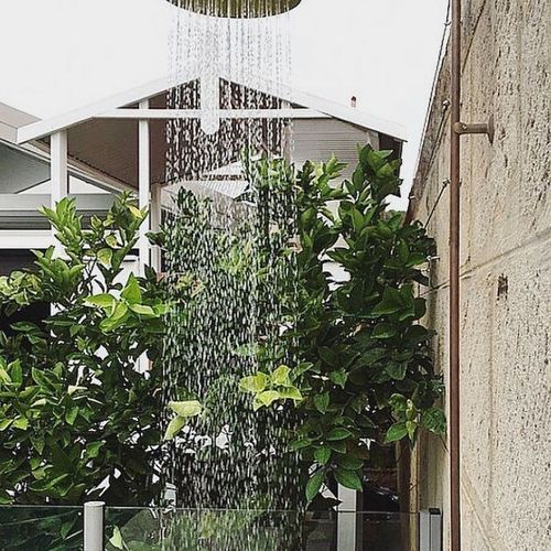 Cottesloe Outdoor Shower with Foot Tap | Cold | Brass