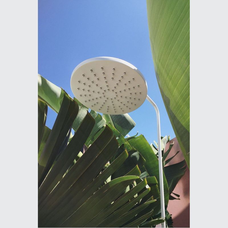 Bondi Wall Mount Outdoor Shower | Cold | White