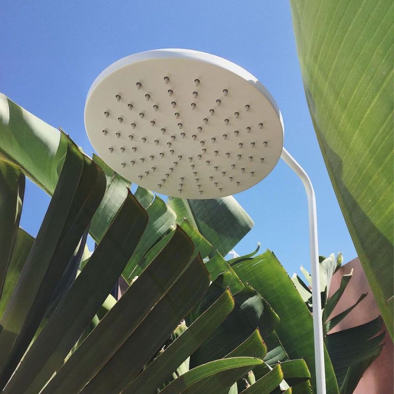 Bondi Wall Mount Outdoor Shower | Cold | White