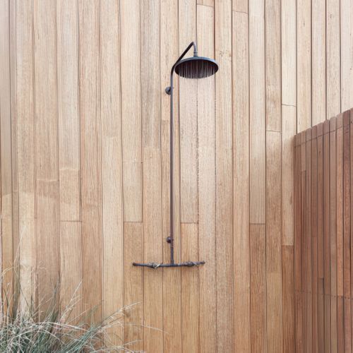 Noosa Wall Mount Outdoor Shower | Hot+Cold | Copper
