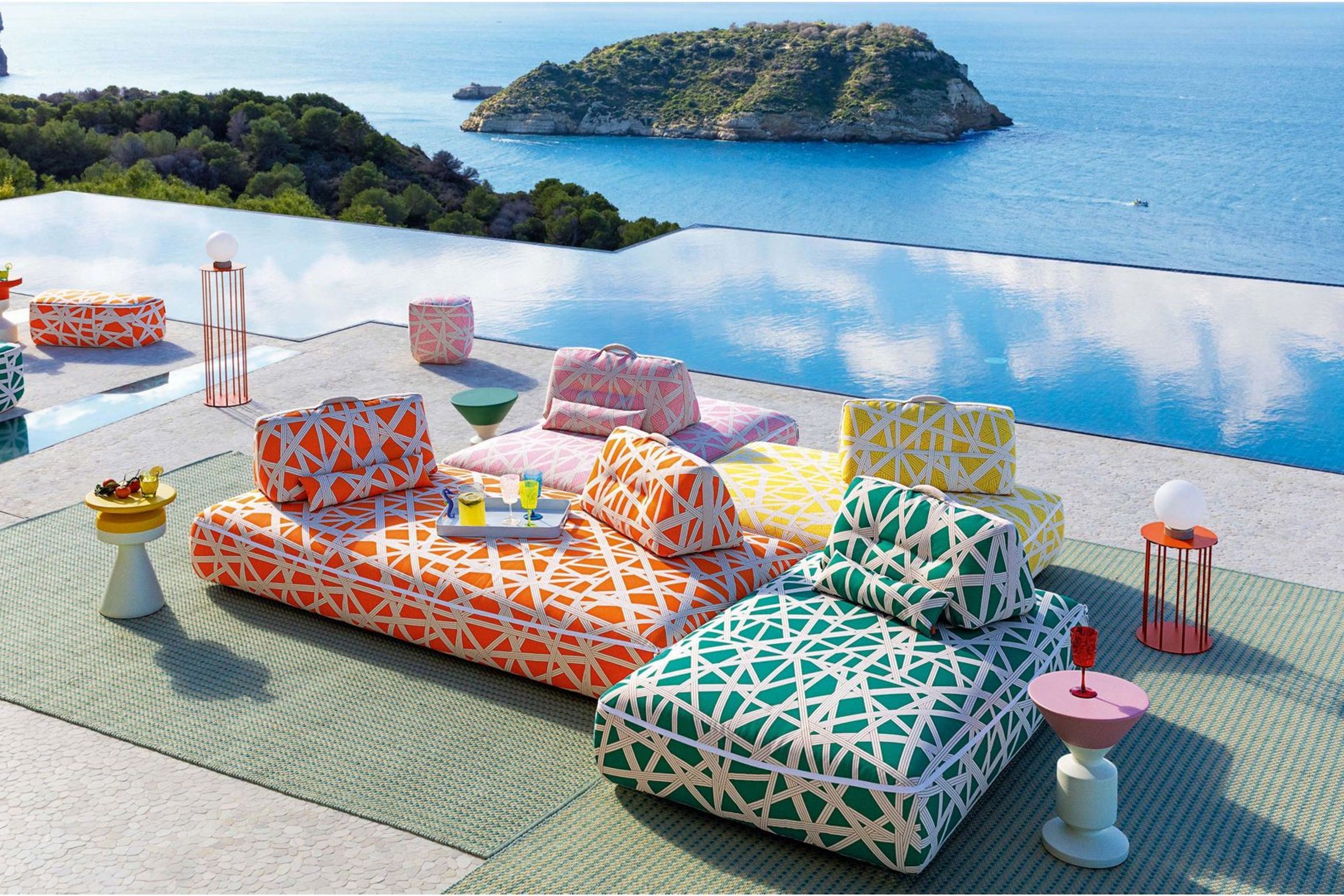 Formentera 4 Seat Armless Sofa