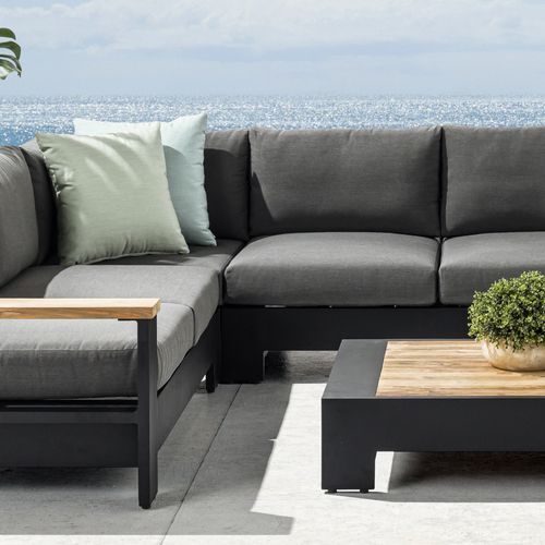 Mackenzie Aluminium Corner Outdoor Sofa Set