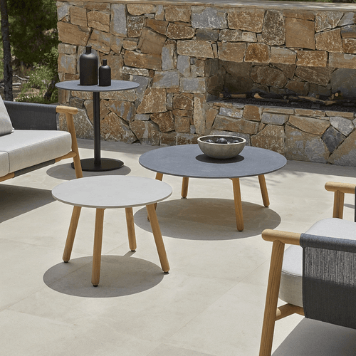 Round Outdoor Auxiliar Table by Point