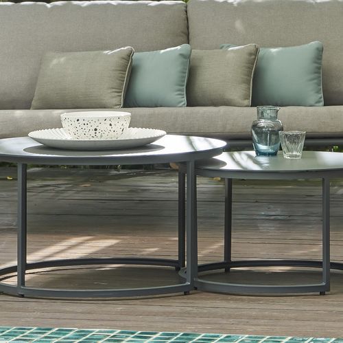 Eagle Glass Top Nesting Outdoor Tables