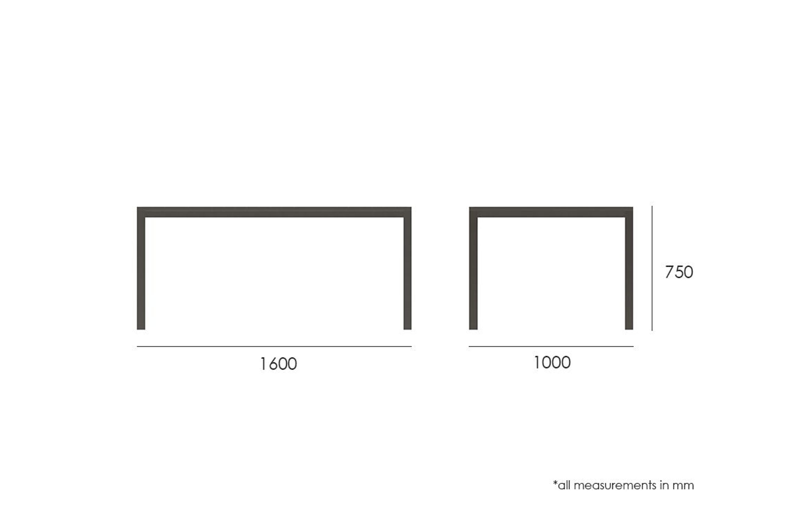 Halki Table - Outdoor - 160cm x 90cm - Charcoal