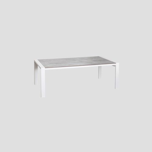 Marlborough Outdoor Dining Table in Matte White