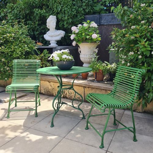 3 x piece Sabot Arras Dining Chairs and 80cm table