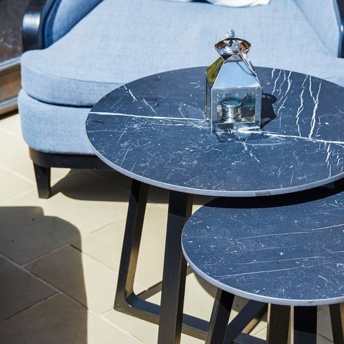 Tuscana Porcelain Nest of Tables by Coco Wolf