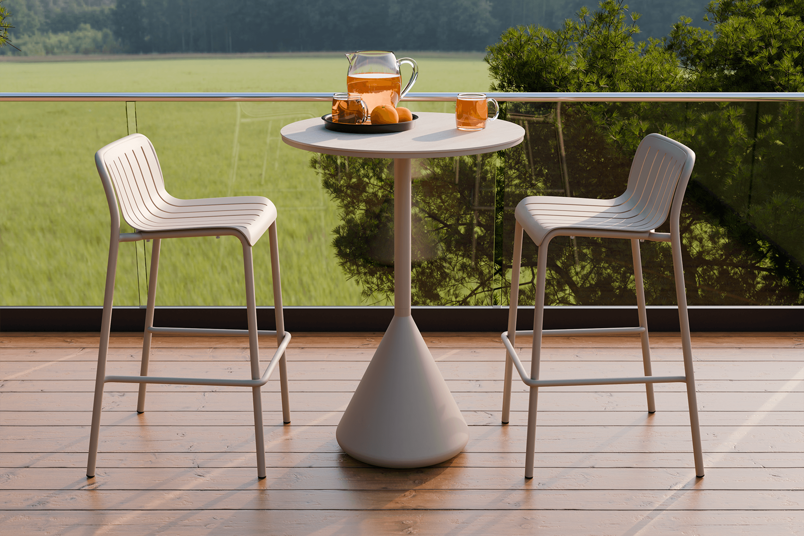 Kora High Bar Table CERAMIC - outdoor