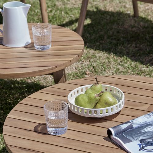 Manado Acacia Outdoor Nesting Coffee Tables