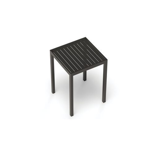 Halki Table - Outdoor - High Bar - Matt Charcoal 77 x 77cm