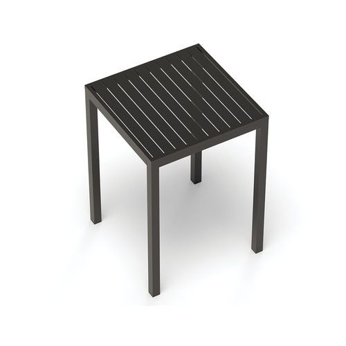 Halki Table - Outdoor - High Bar - Matt Charcoal 77 x 77cm