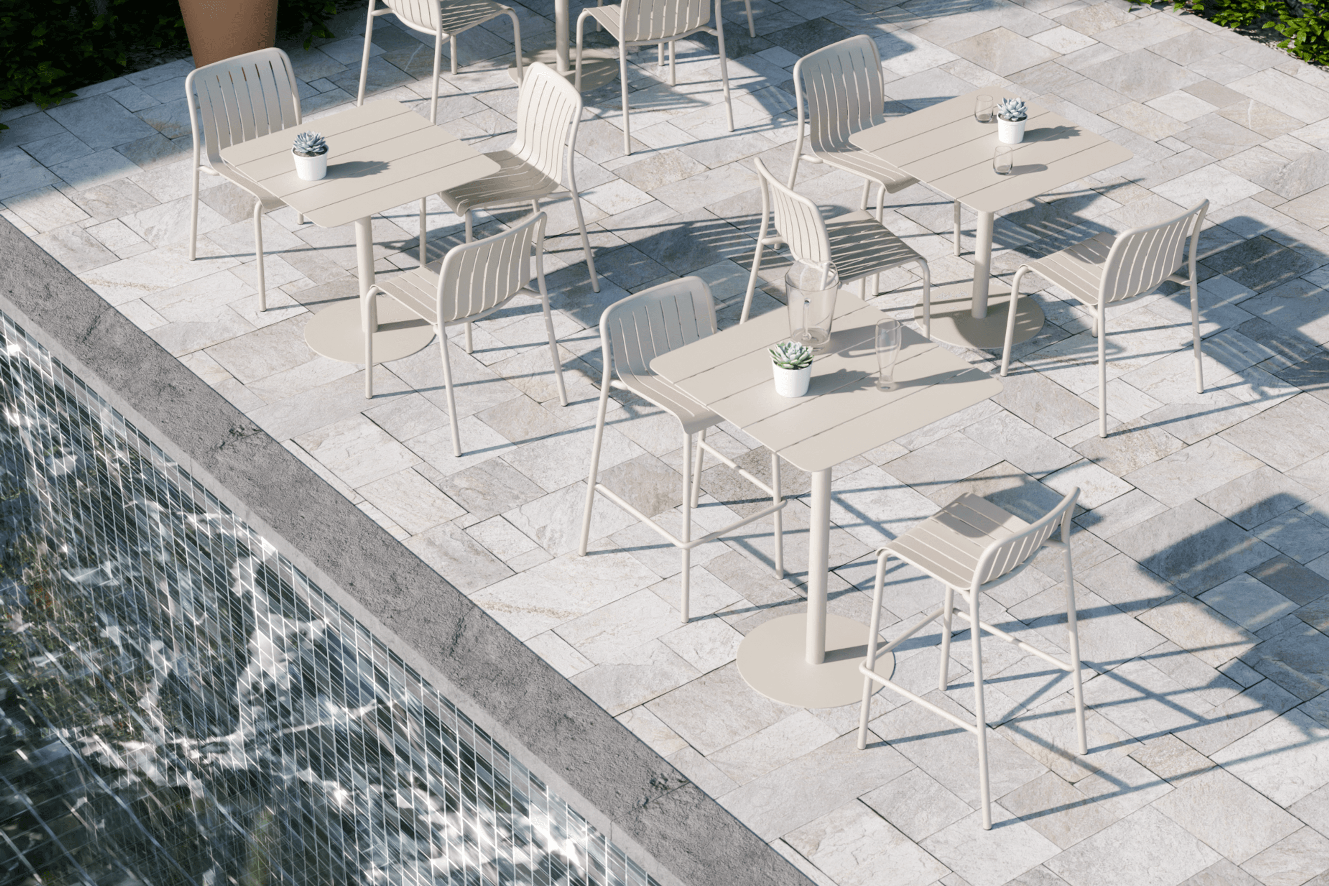 Roku High Bar Table - Outdoor