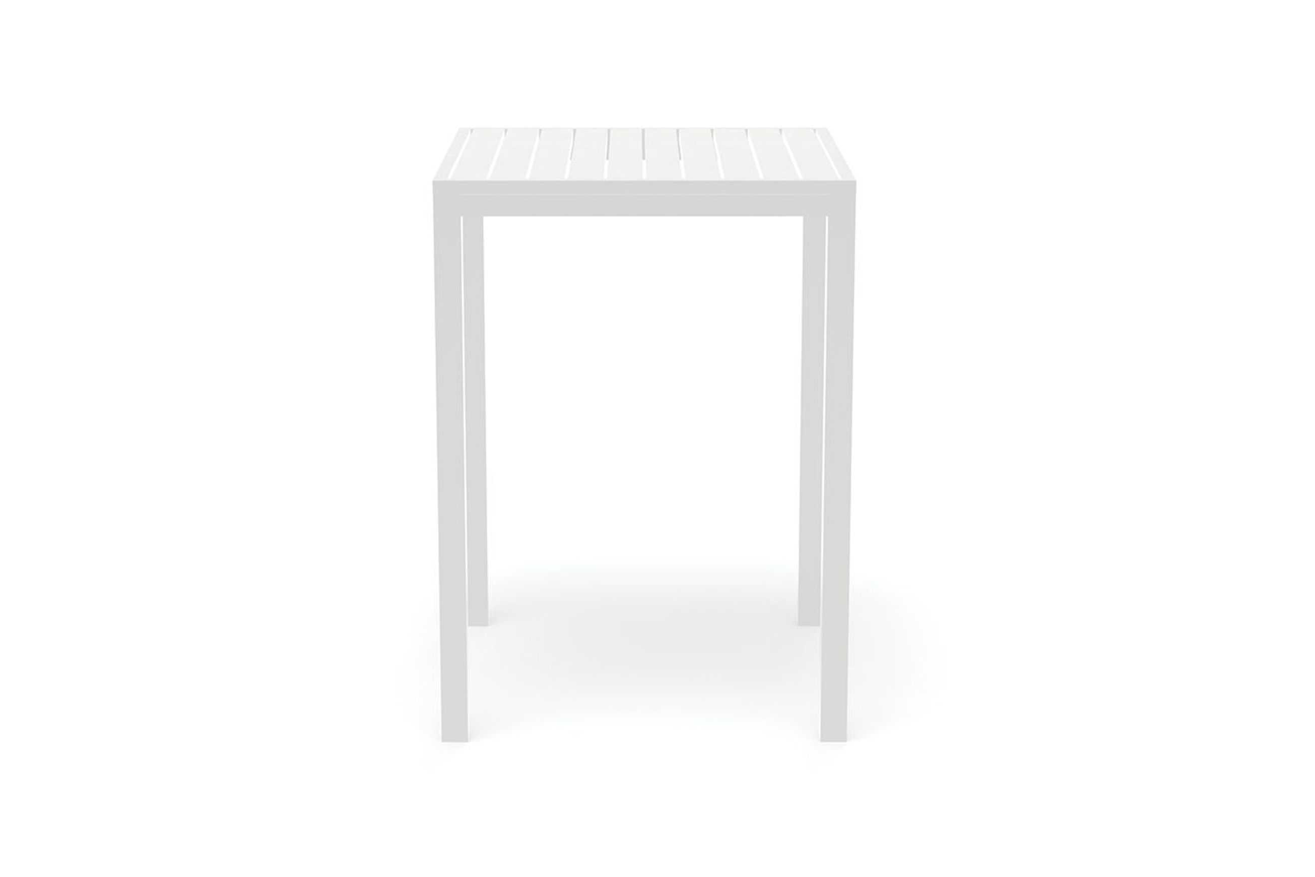 Halki Table - Outdoor - High Bar - Matt White 77 x 77cm