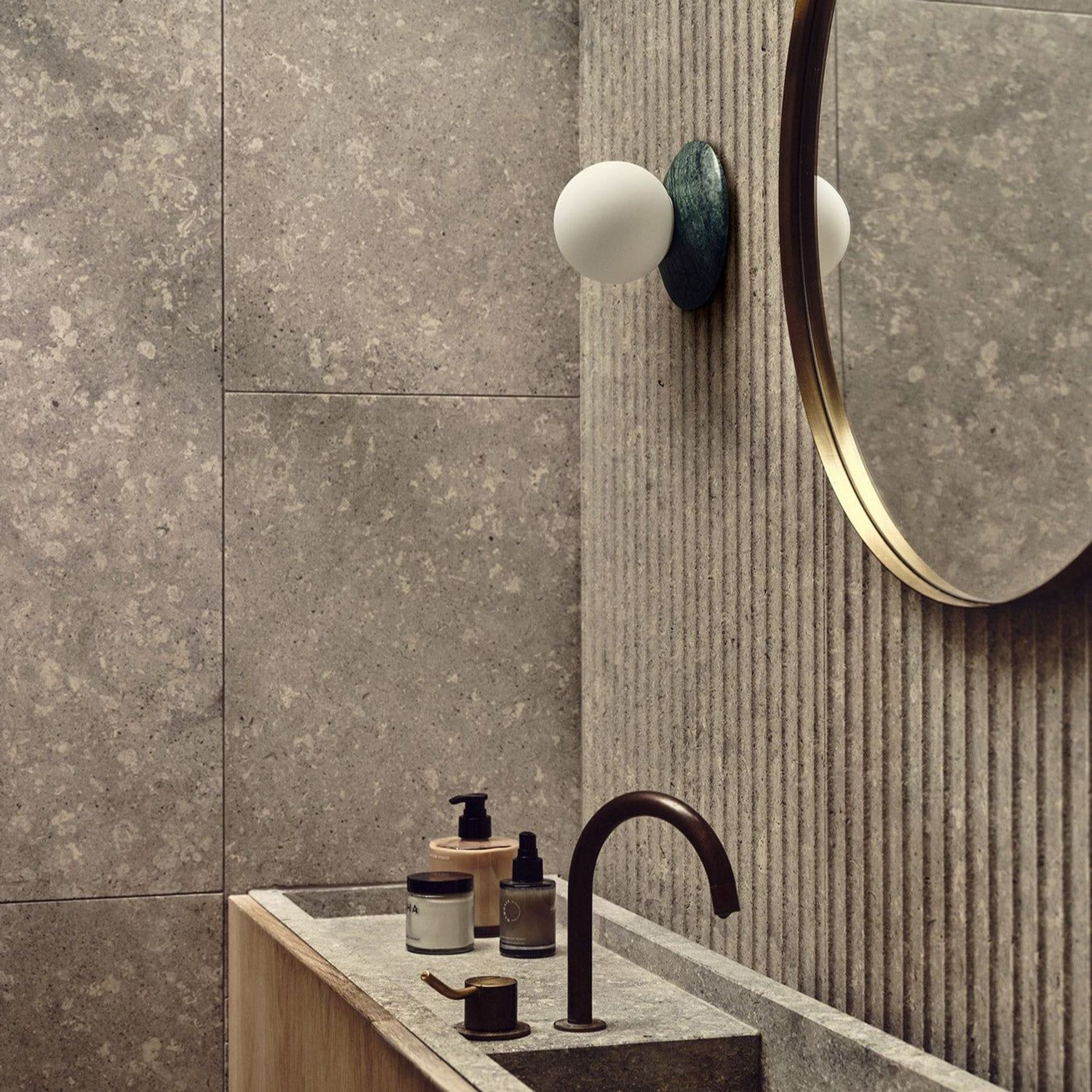 Orbit Stone Wall Light