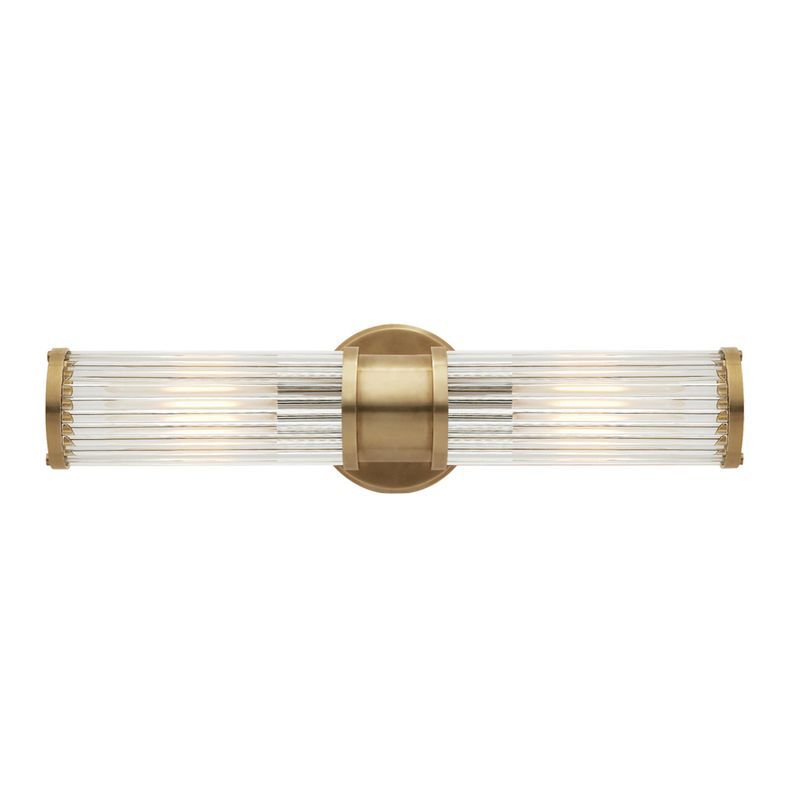 Allen Double-Light Sconce – Brass
