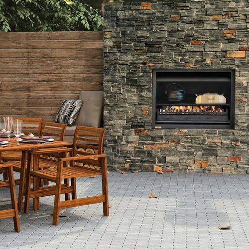 Jetmaster Quadro Inbuilt Outdoor Wood Fire