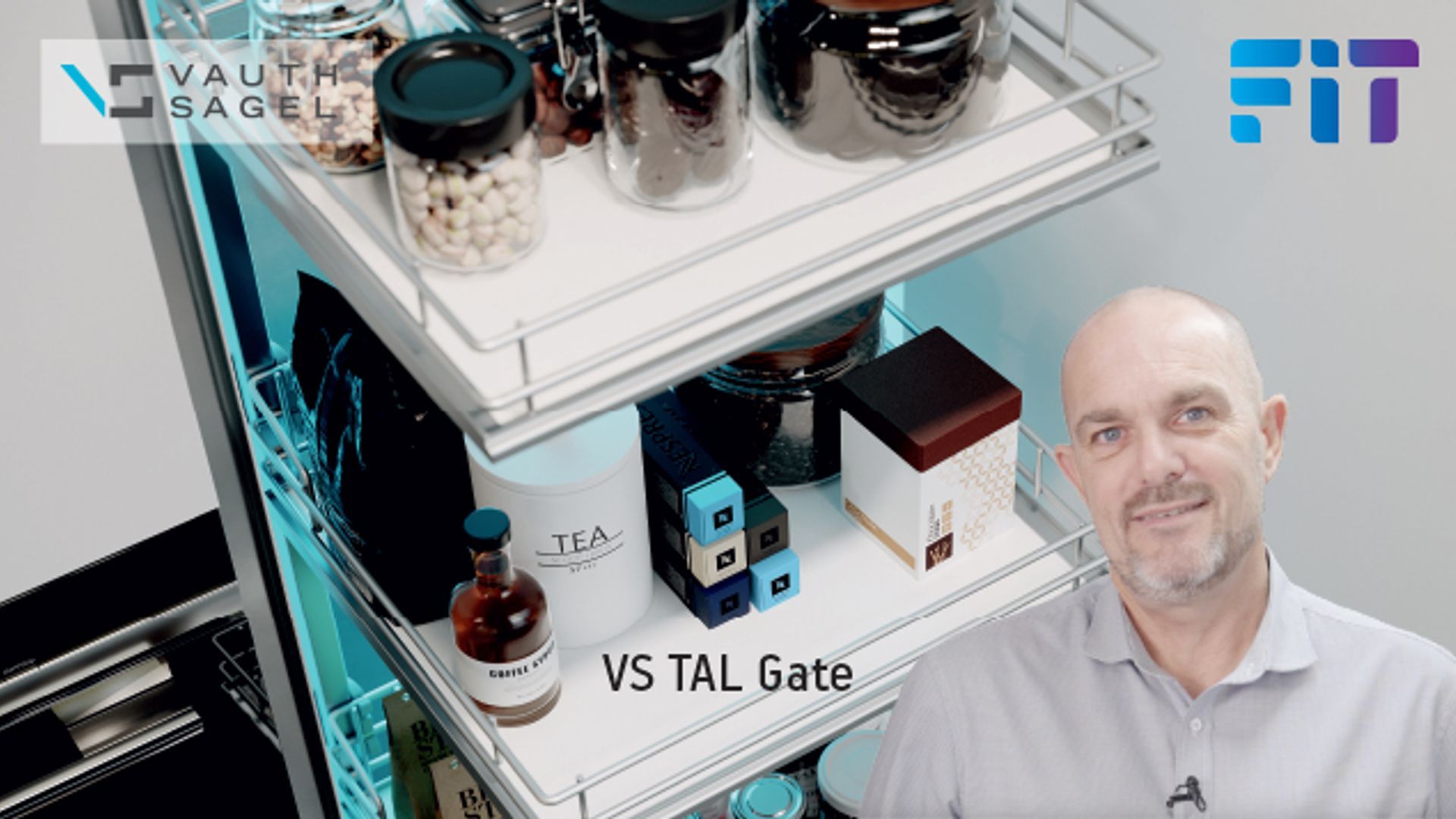 FIT For Purpose Product Video - Vauth Sagel TAL Gate Pull Out Pantry - Storage Behind A Hinged Door