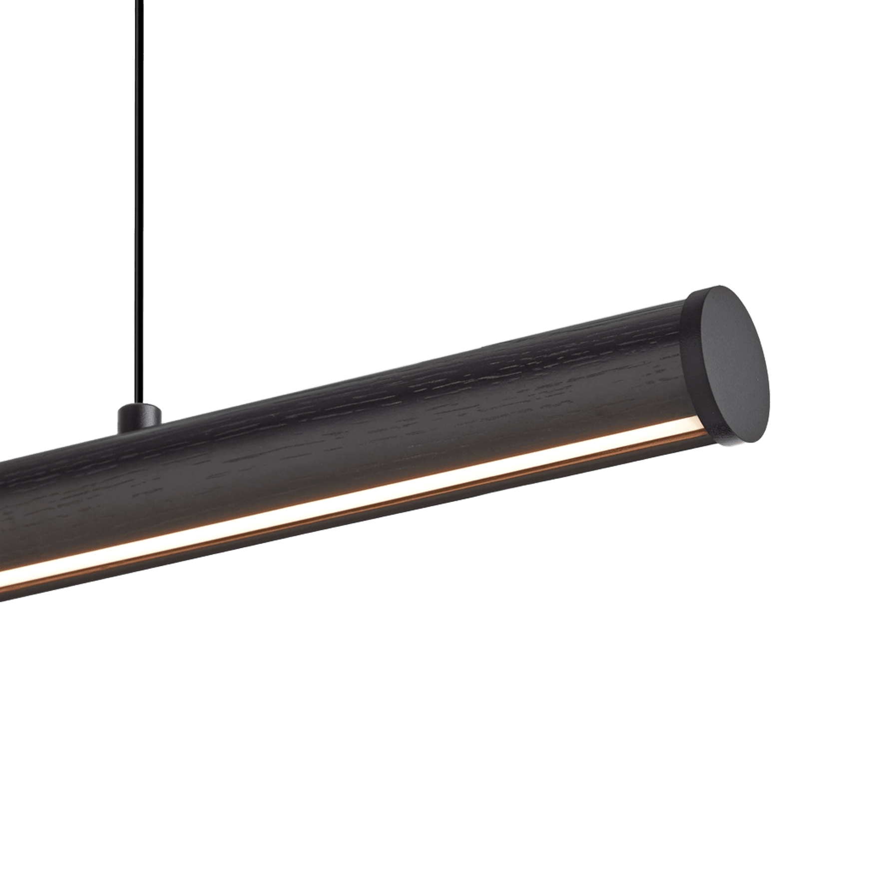 Roller Pendant | American Oak - Black