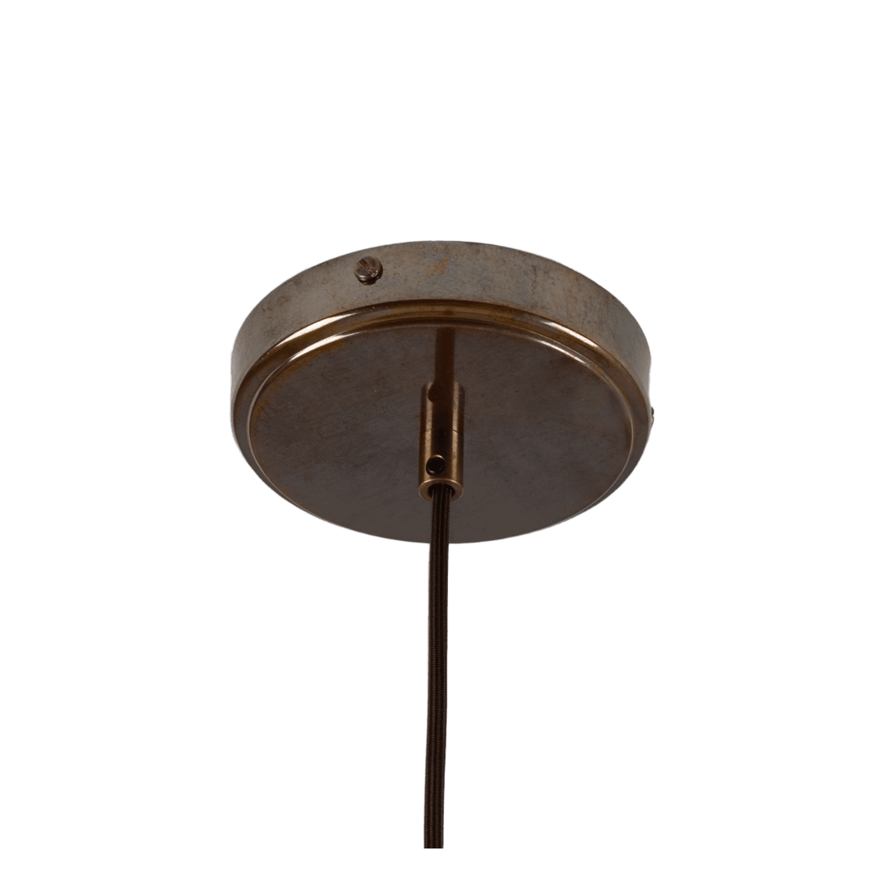 Bog Oak Matt White Striped Pendant Light