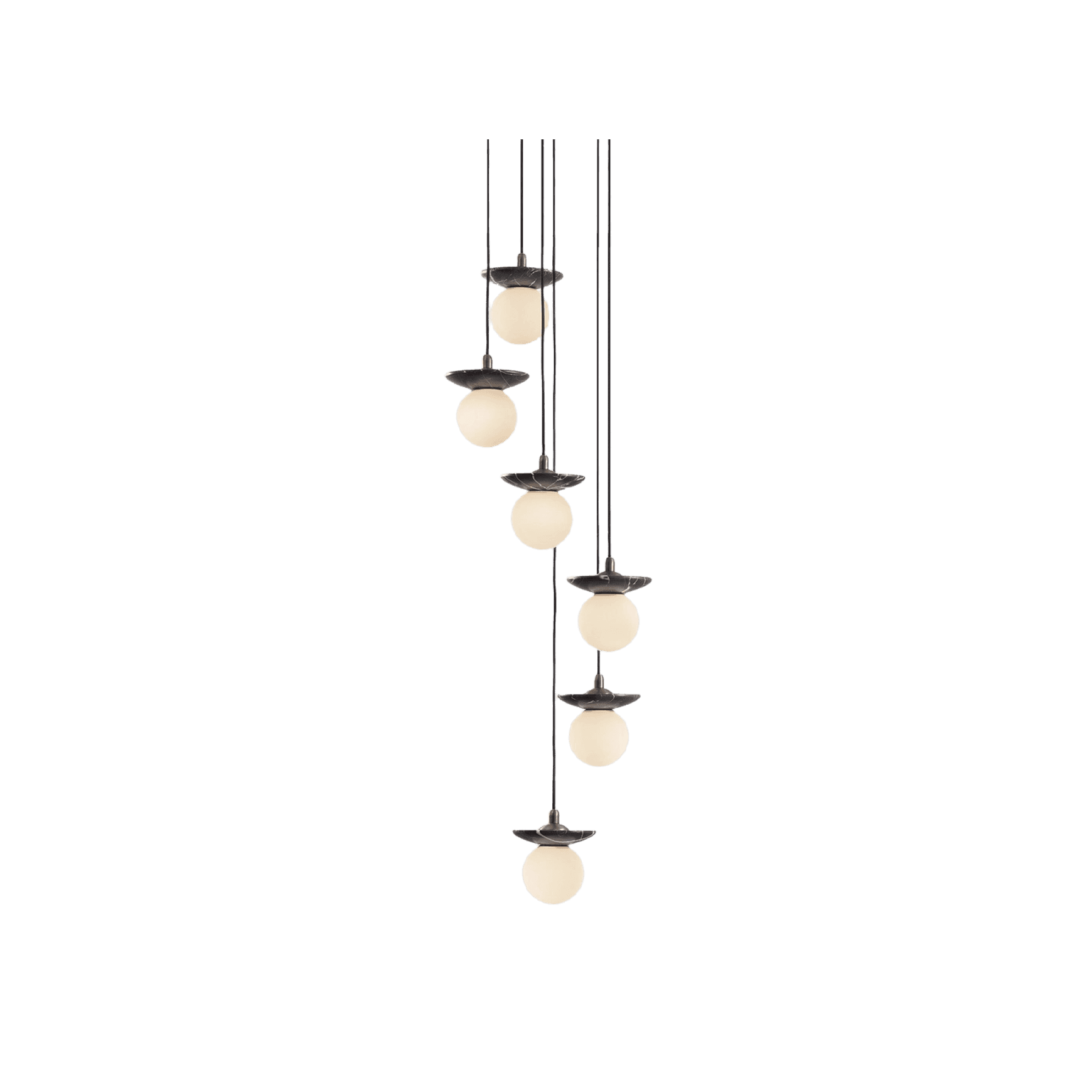 Orbit Stone 6lt Pendant Light