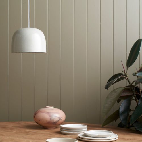 Ceramic Pendant Bell Light Small