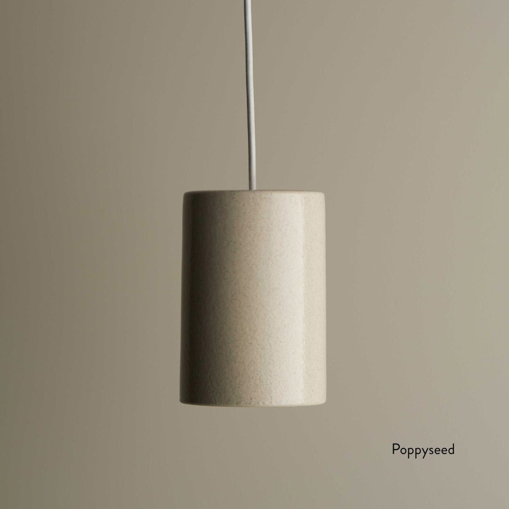 Ceramic Pendant Cylinder Light Large
