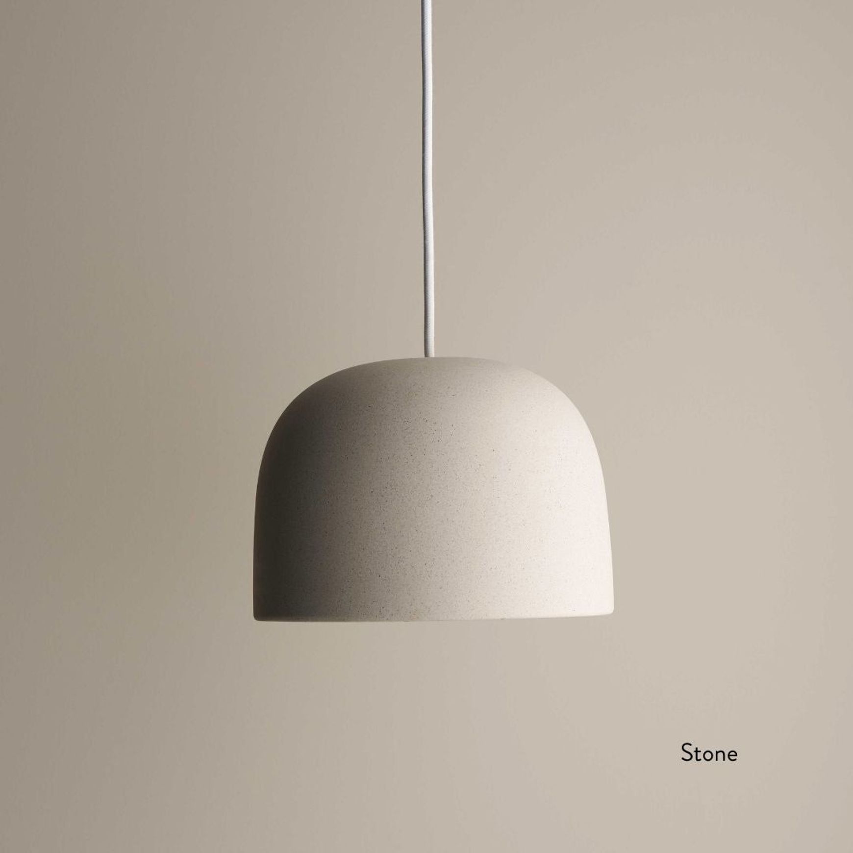 Ceramic Pendant Bell Light Small