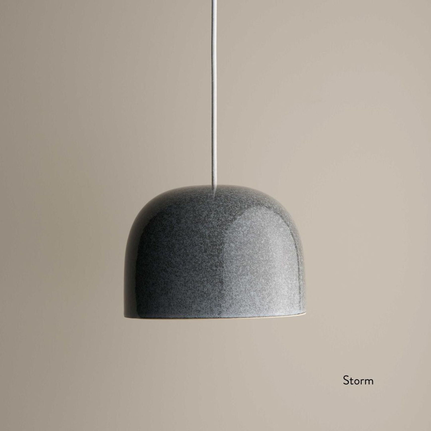 Ceramic Pendant Bell Light Small