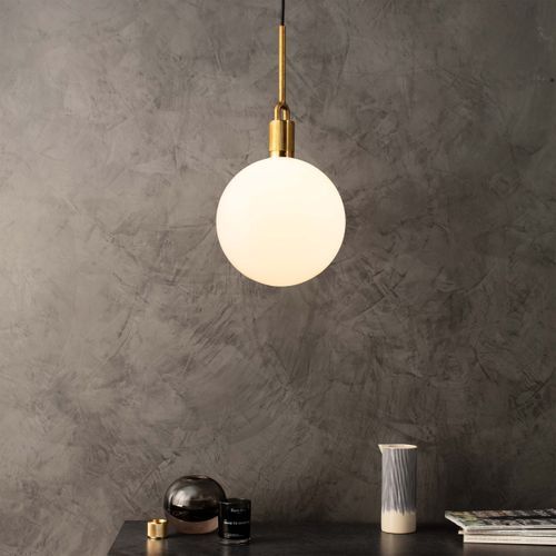 Forked Globe Pendant Light | Opal