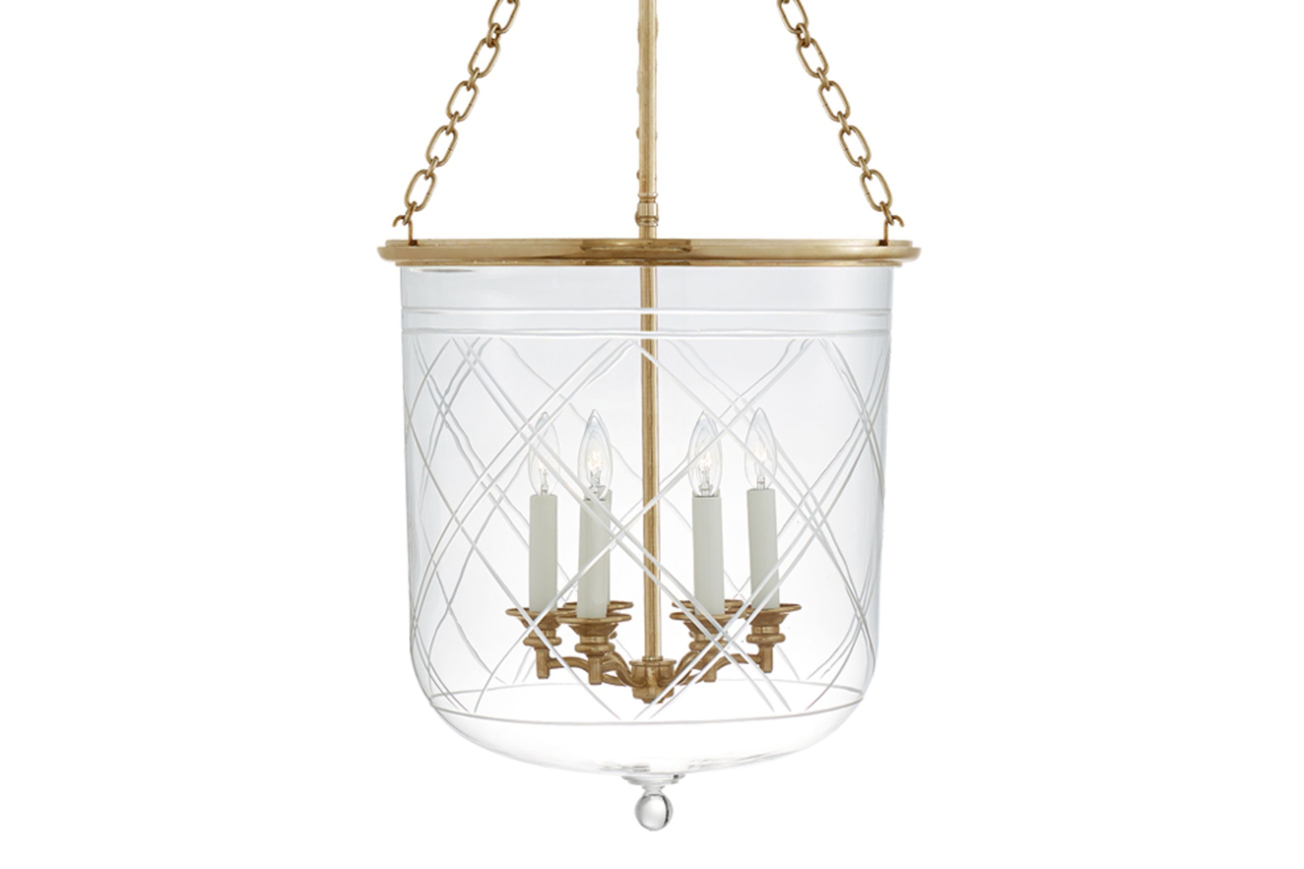 Cambridge Large Smoke Bell Lantern – Brass